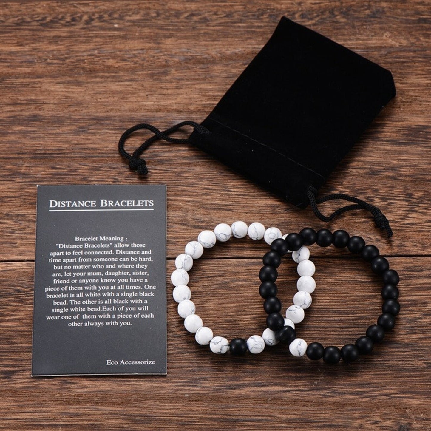 Magnet heart couple bracelet