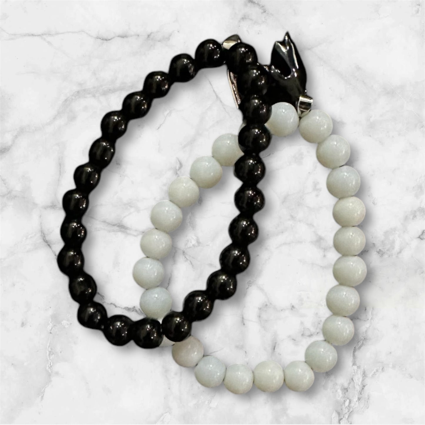 Magnet heart couple bracelet