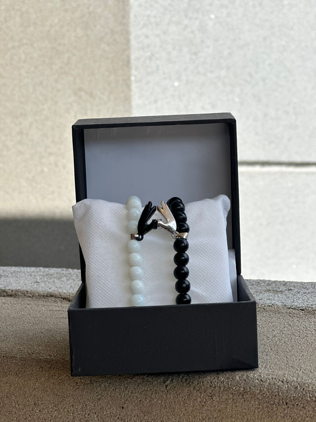 Magnet heart couple bracelet