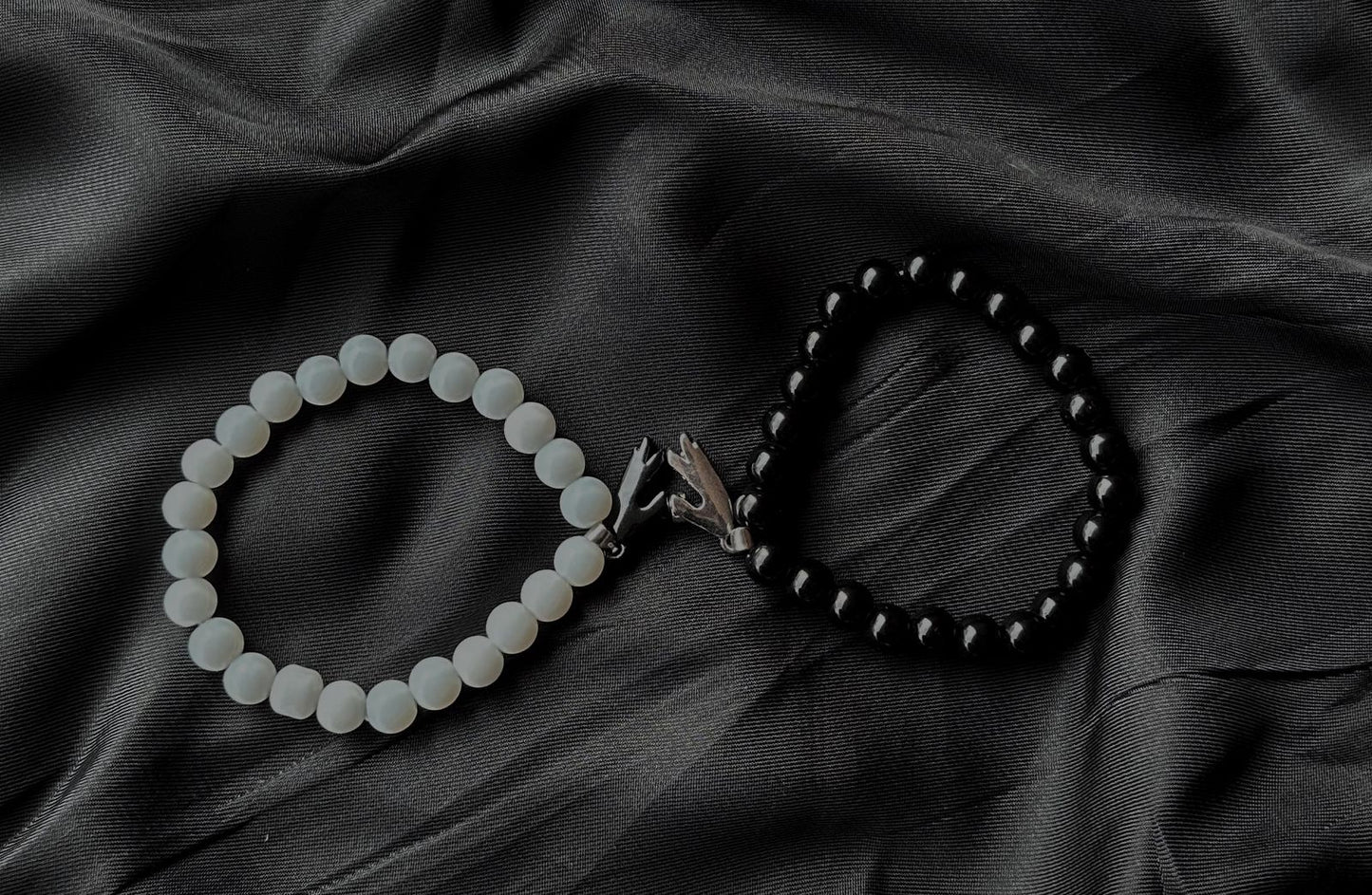 Magnet heart couple bracelet