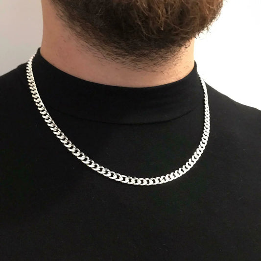 Stainless Steel Long Necklace Men
