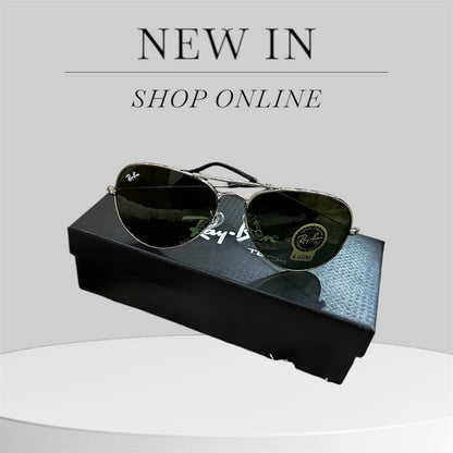 Ray_Ban Tinted Sunglases With Black Frame